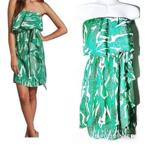 MM Couture Strapless Dress 💚🤍